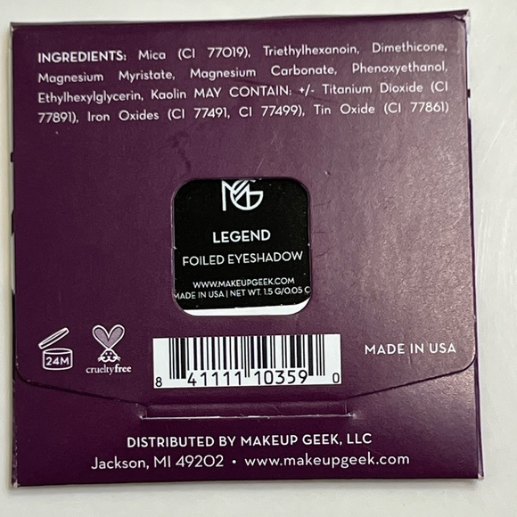 COPY - Makeup Geek Signature Eyeshadow LEGEND NWT - Picture 3 of 3